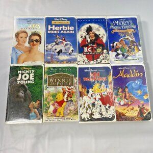 Disney VHS Movie Lot of 6 in Great Condition Original Case and Tested